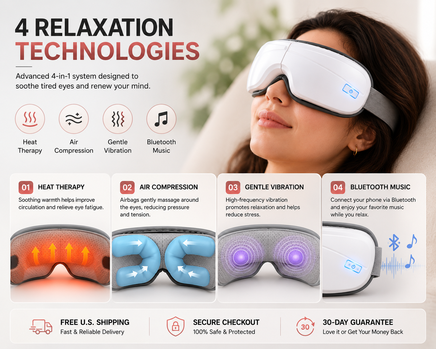 Graceful Rest™ Heated Eye Massager