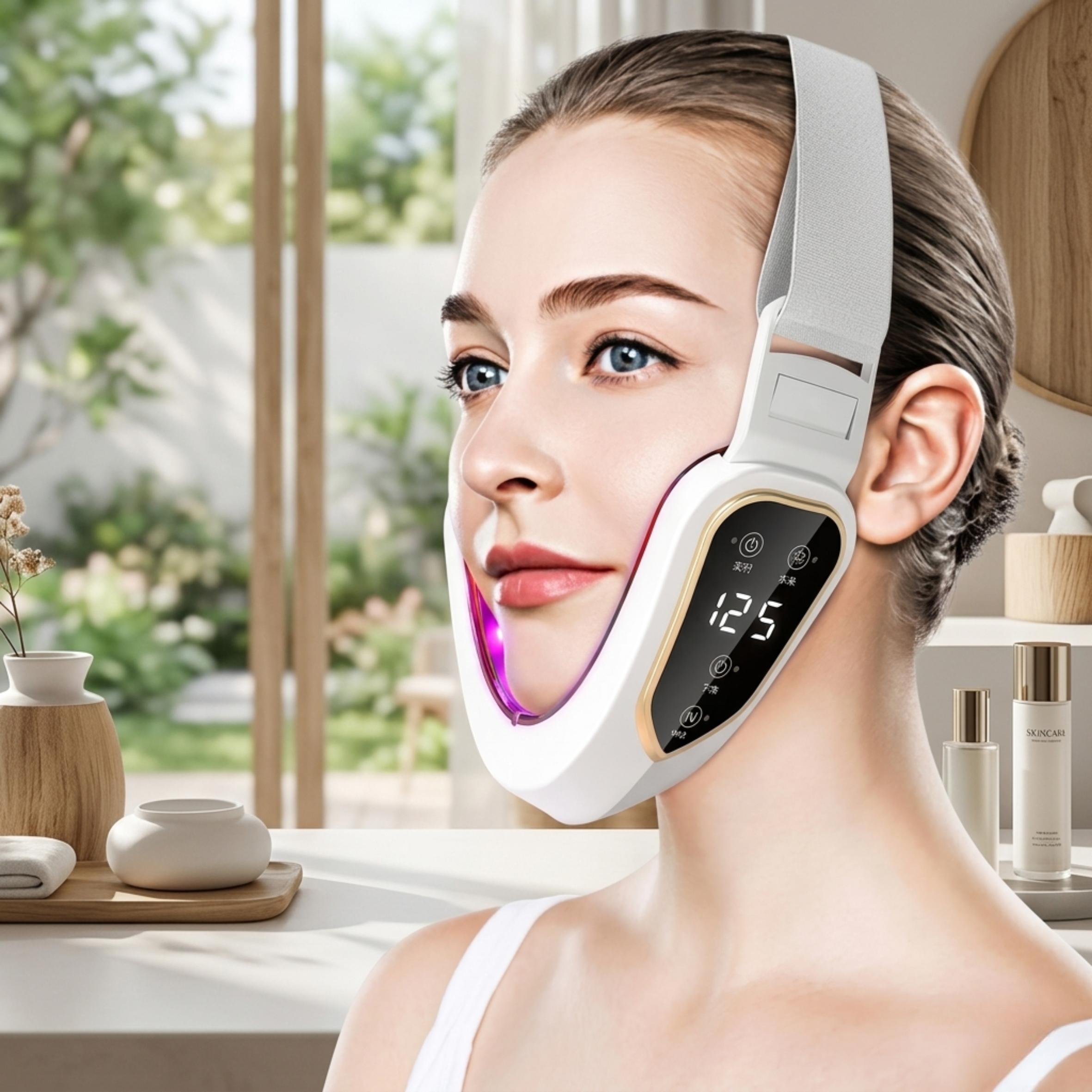 LED Facial Vibration Lifting Massager Device