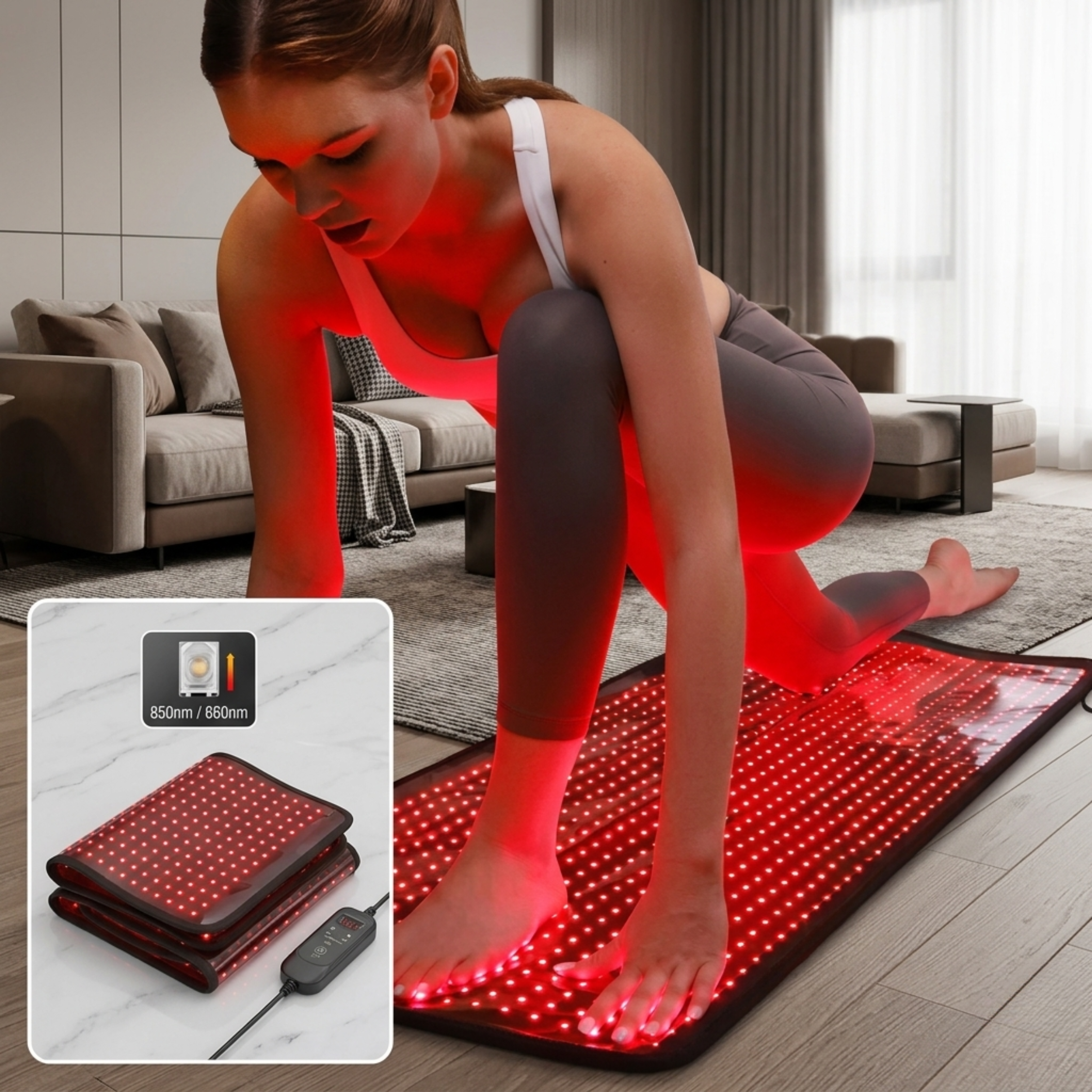 Red Light Therapy Heating Pad for Body Relief
