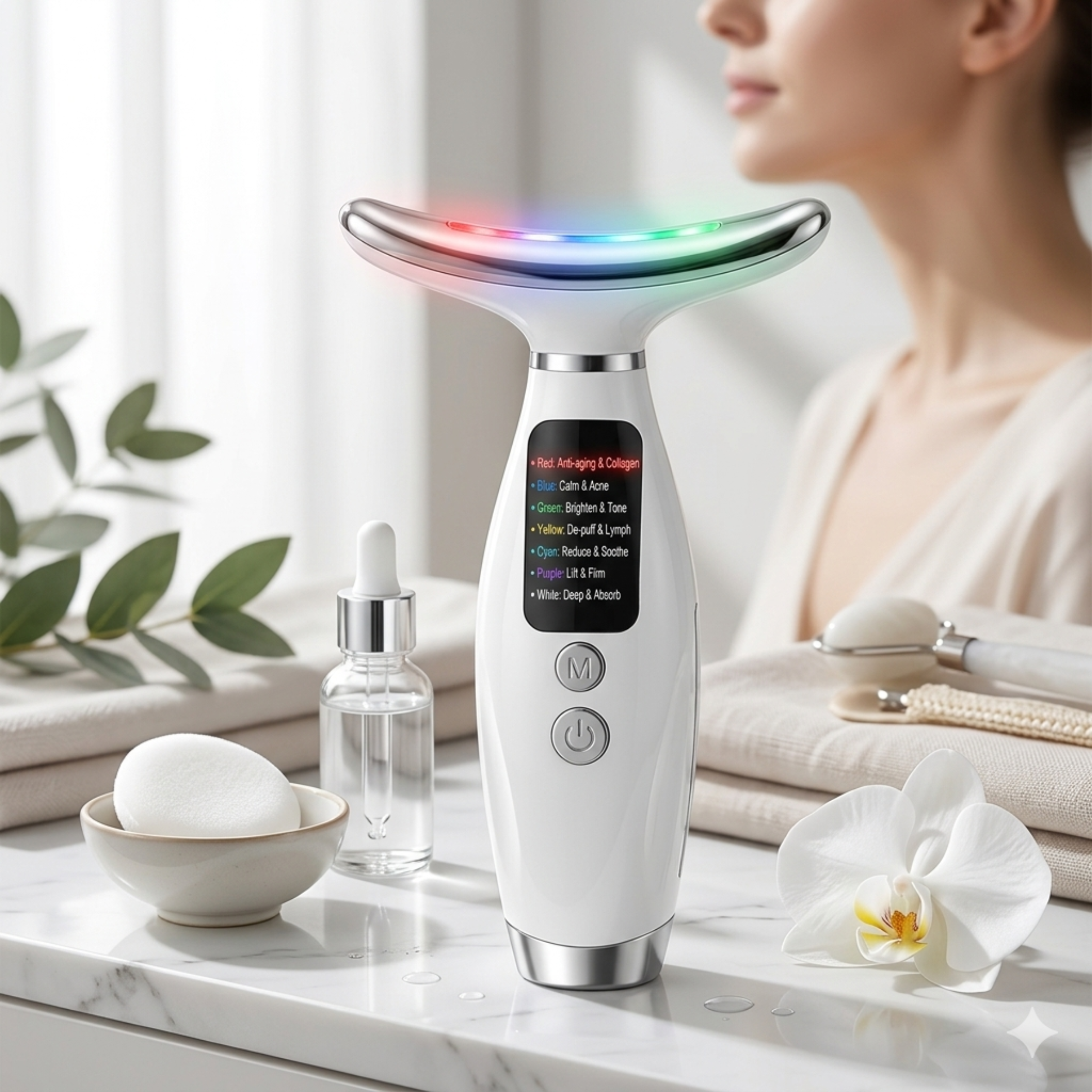 LED Neck & Face Lifting Massage Device