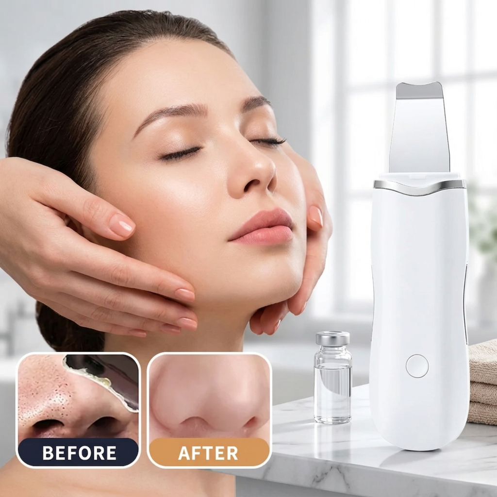 Ultrasonic Skin Scrubber Pore Cleansing Device