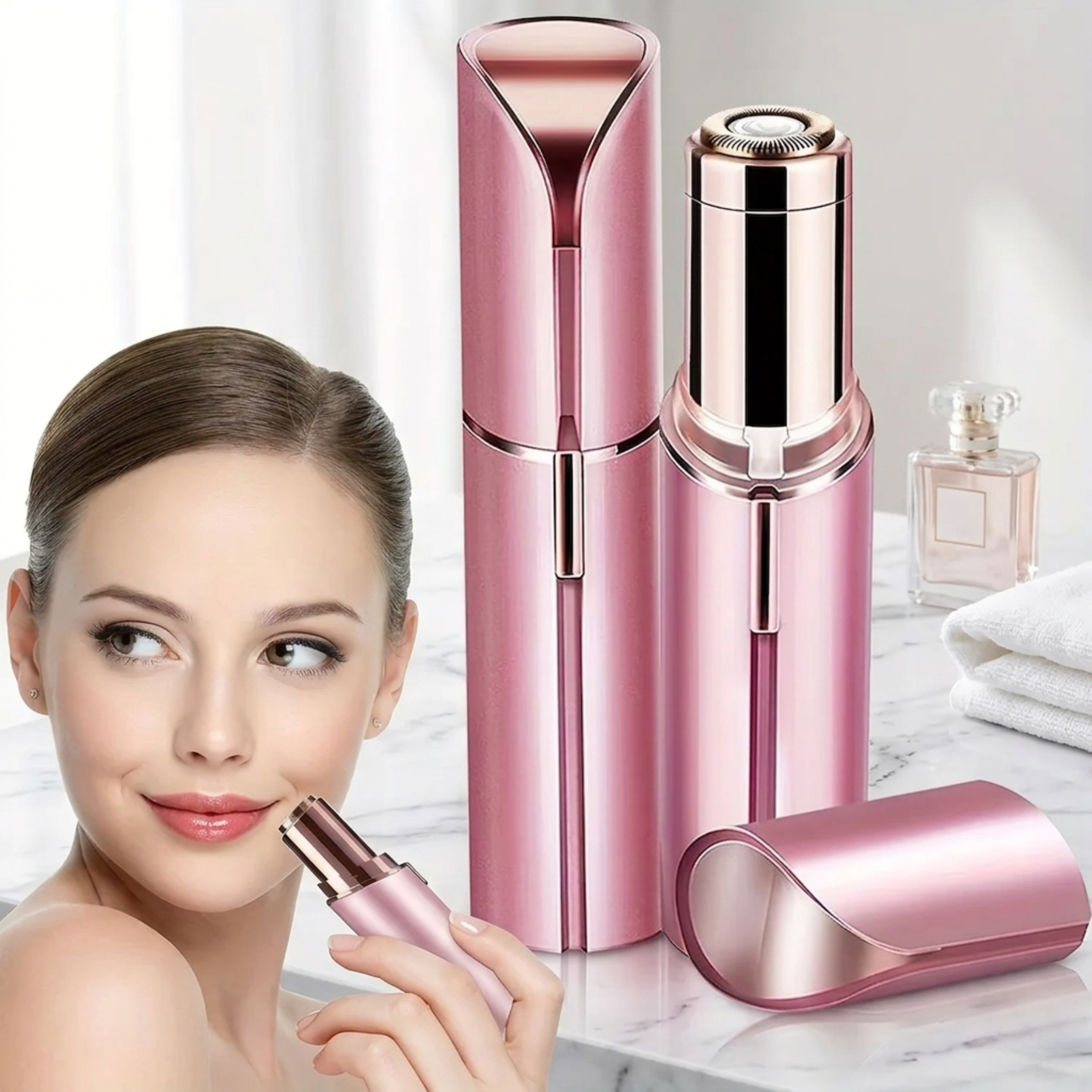 Electric Lipstick Facial Hair Remover Trimmer
