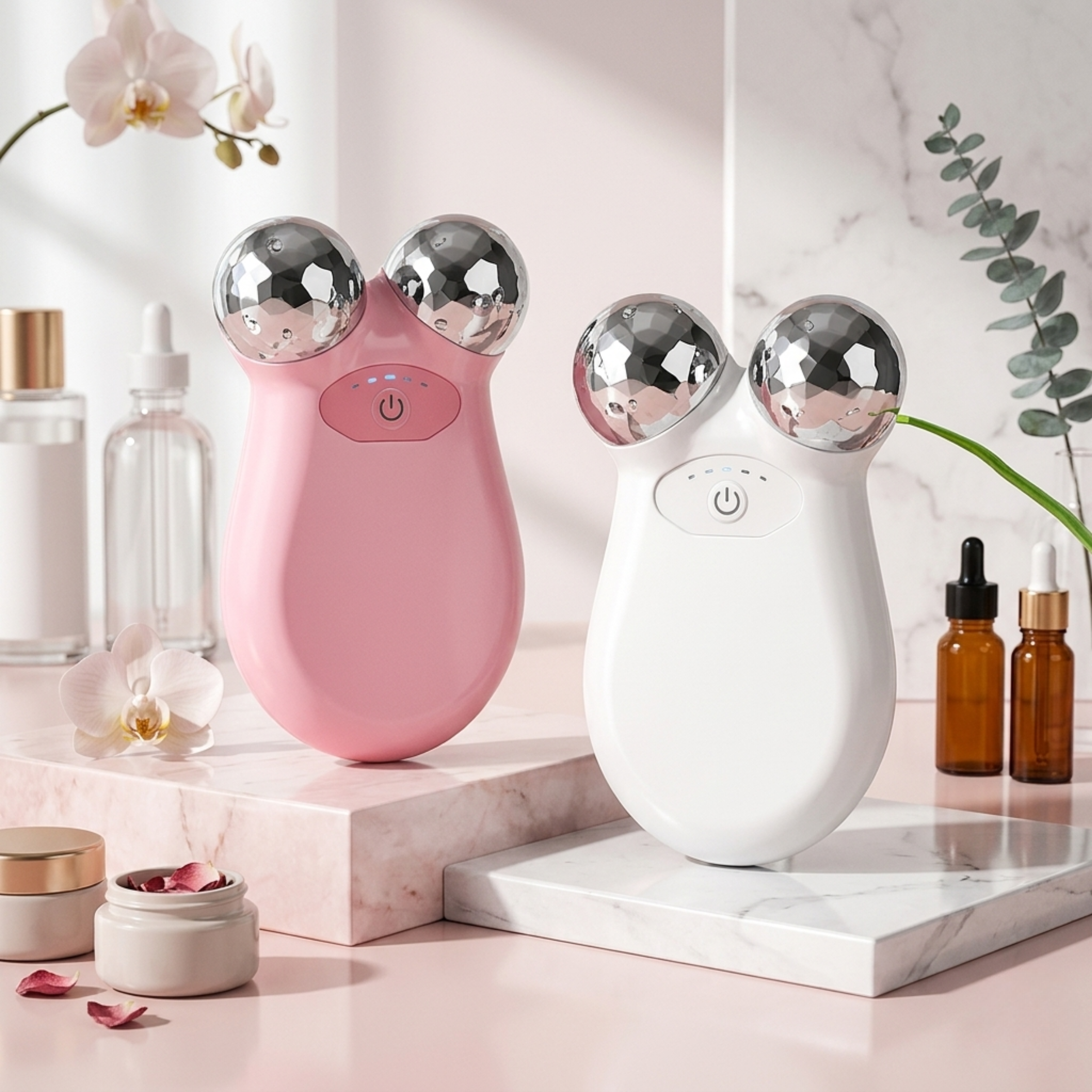 Microcurrent Dual Head Facial Firming Massager