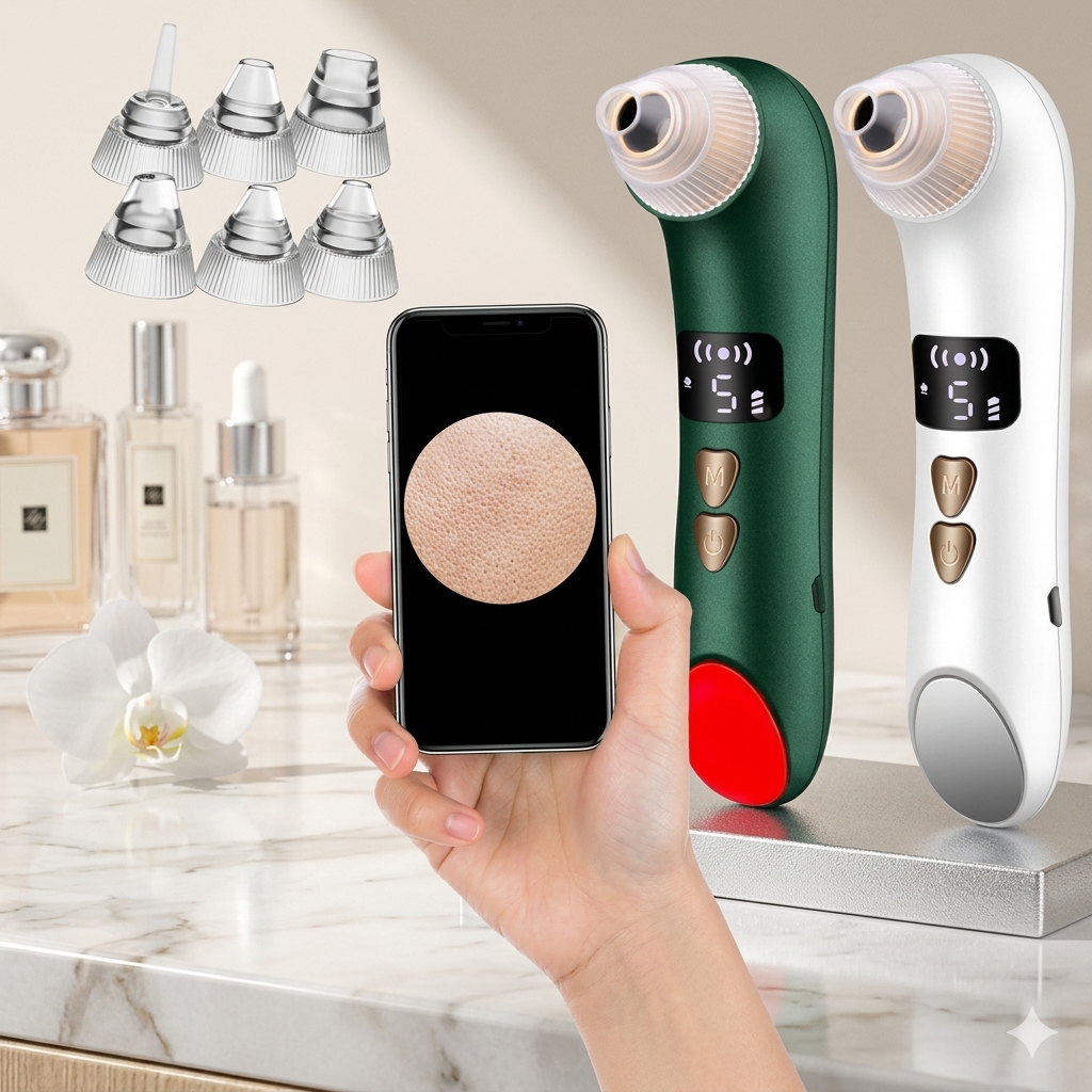 Heated Facial Blackhead Remover Suction Device