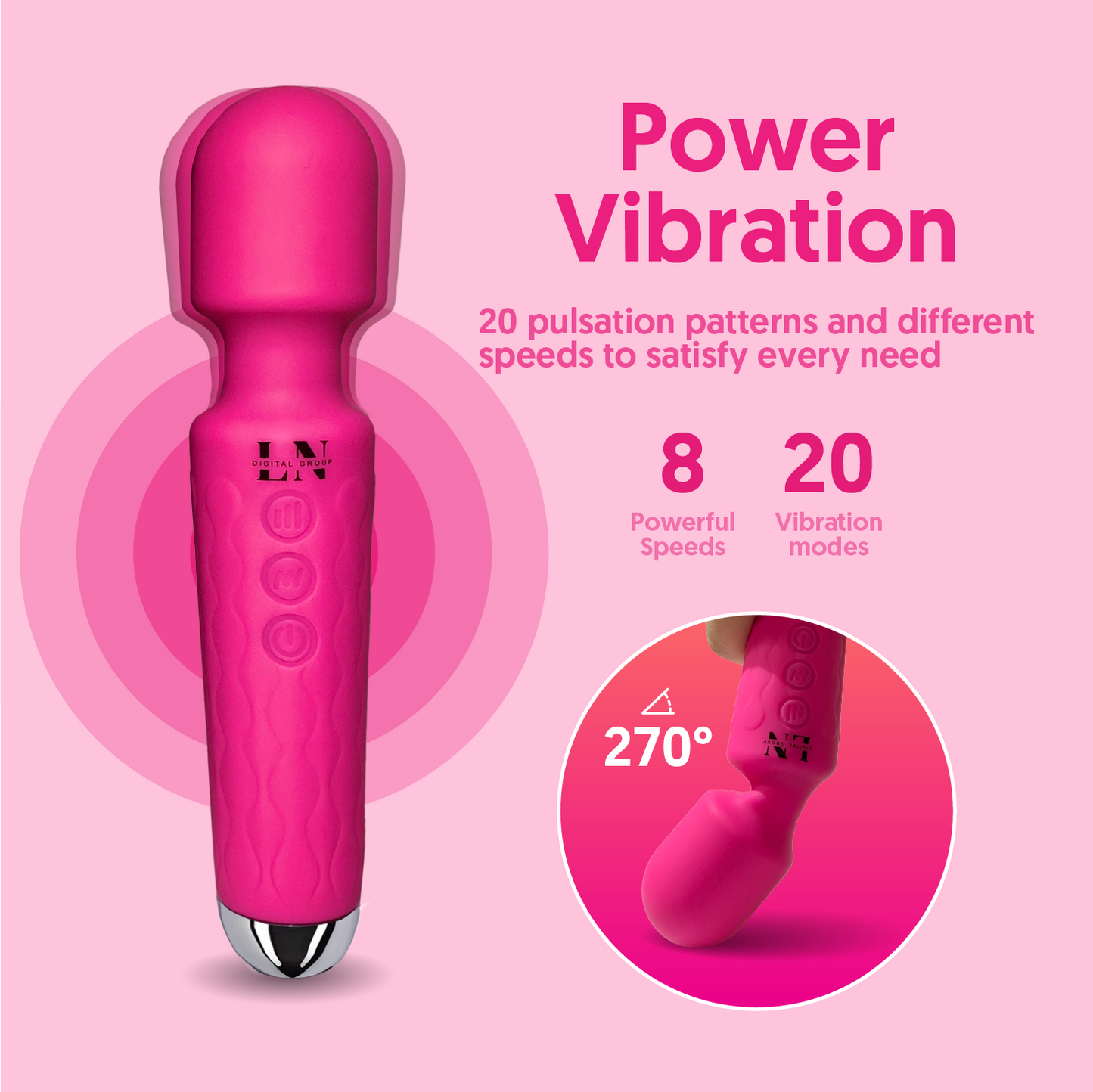 Graceful Magic Wand™ Rechargeable Wellness Massager