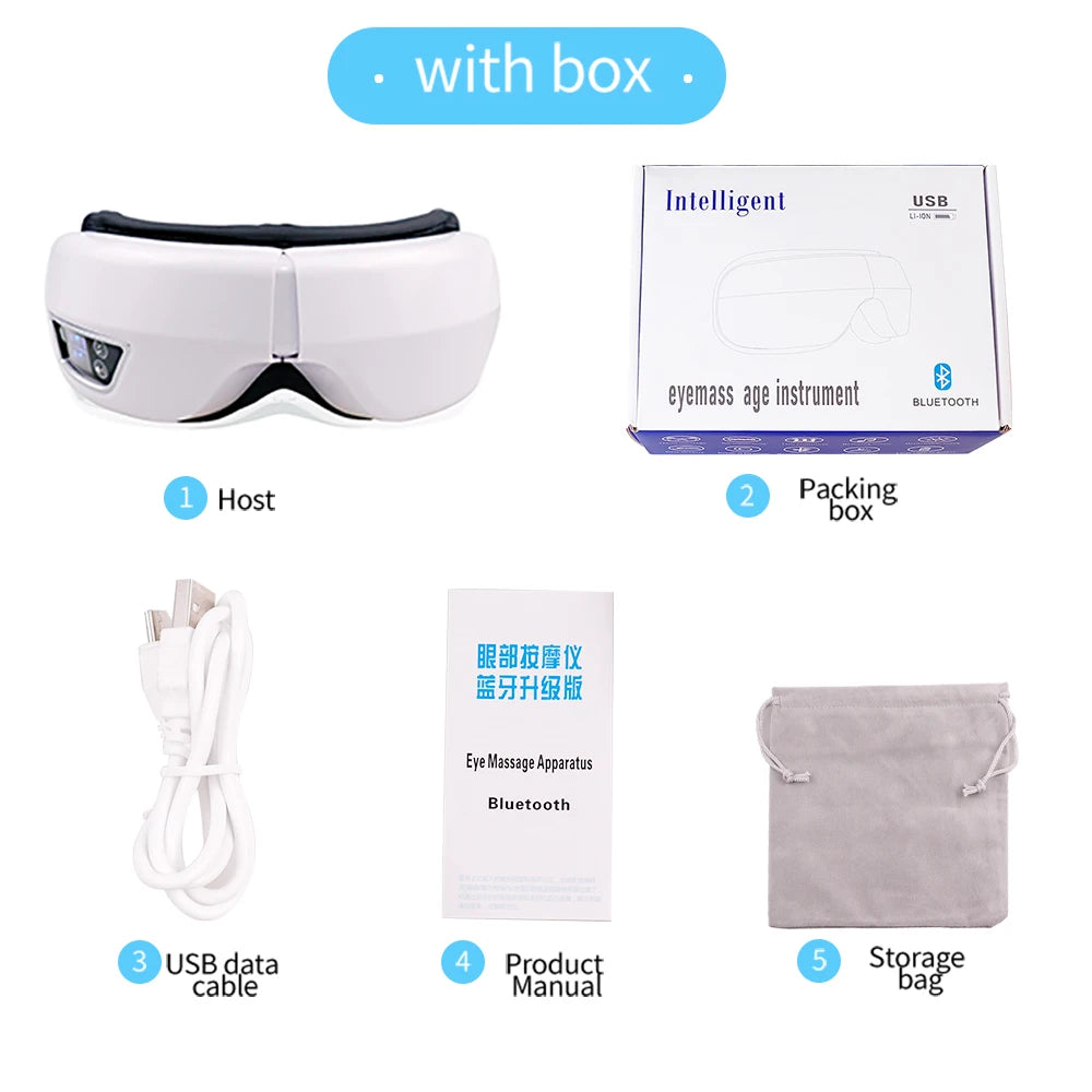 Smart Vibration Eye Massager Bluetooth Sleep Mask