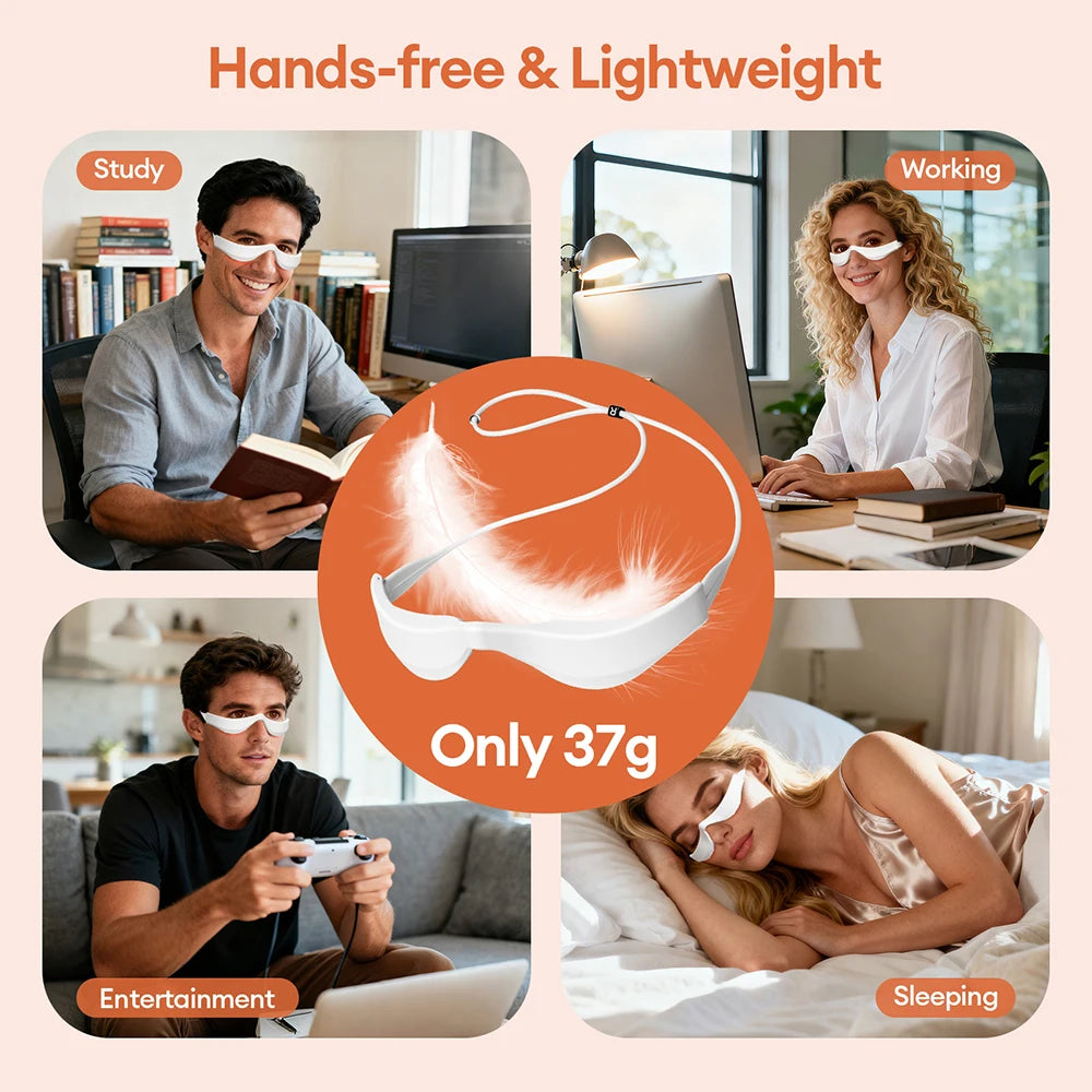 EMS Red Light Eye Massage Glasses