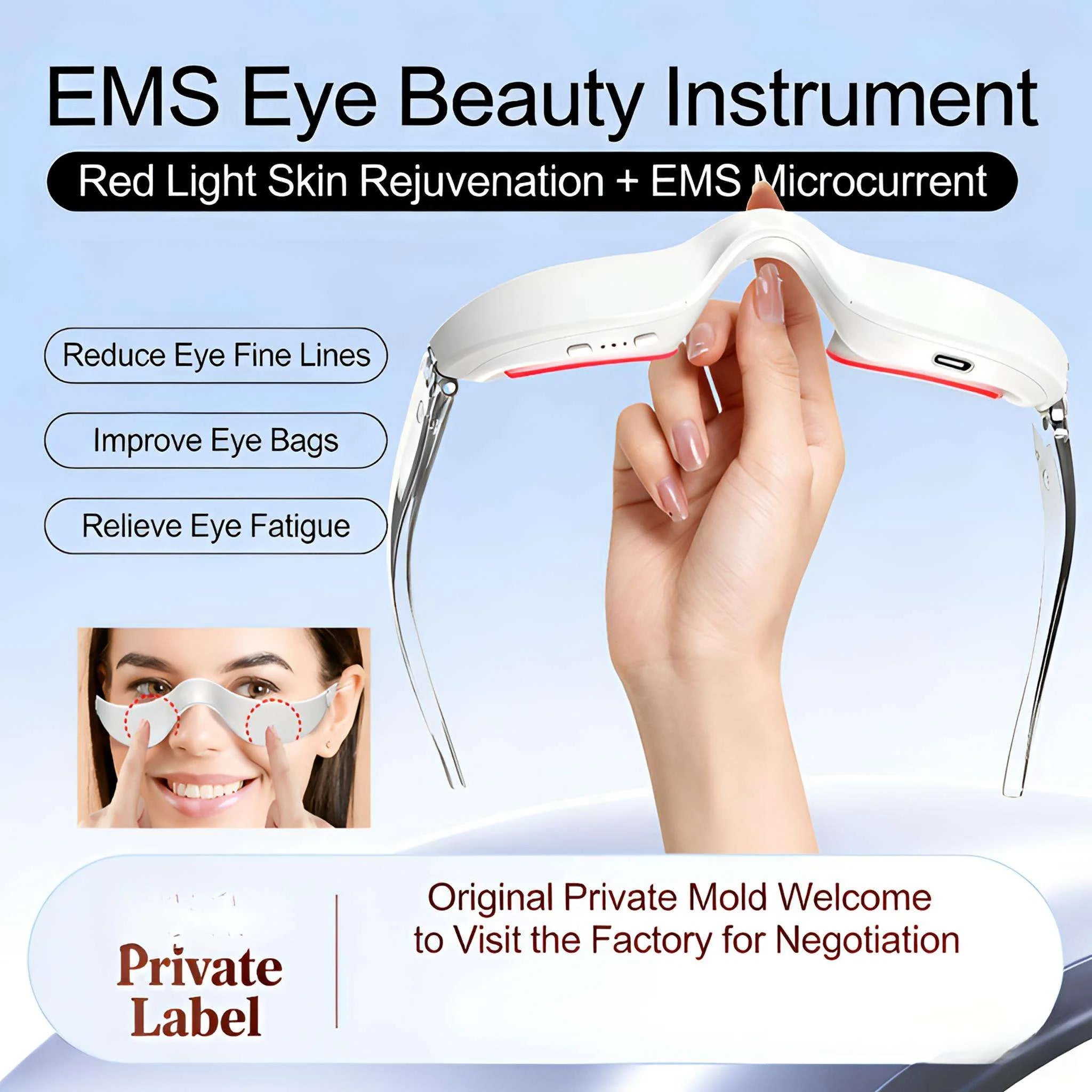 Heated Microcurrent Under Eye Massager