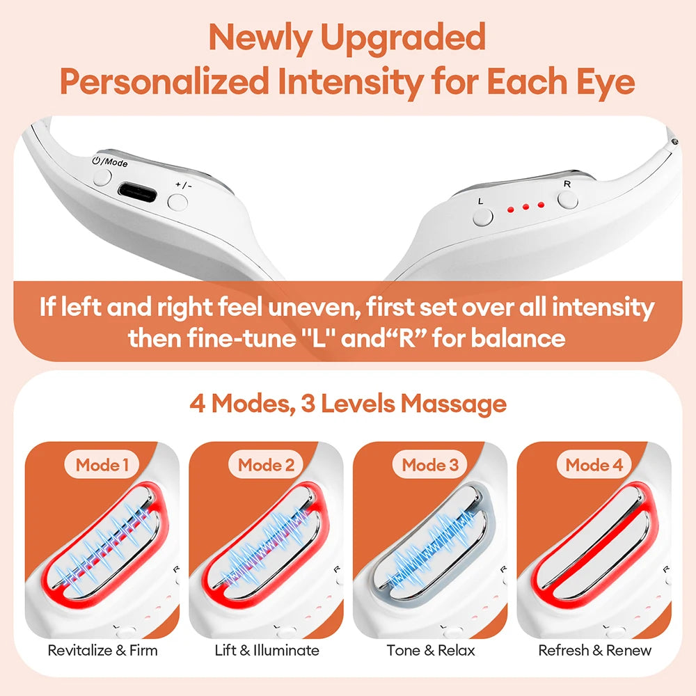 EMS Red Light Eye Massage Glasses