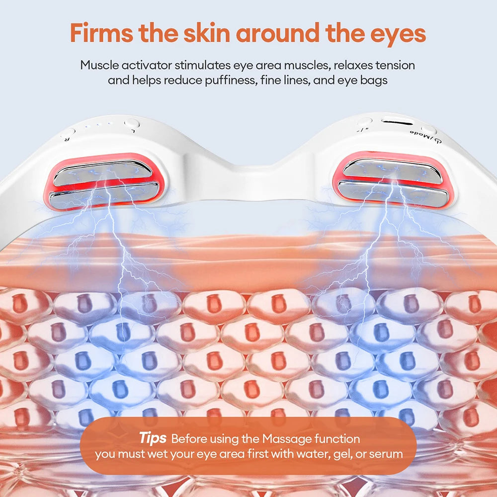 EMS Red Light Eye Massage Glasses