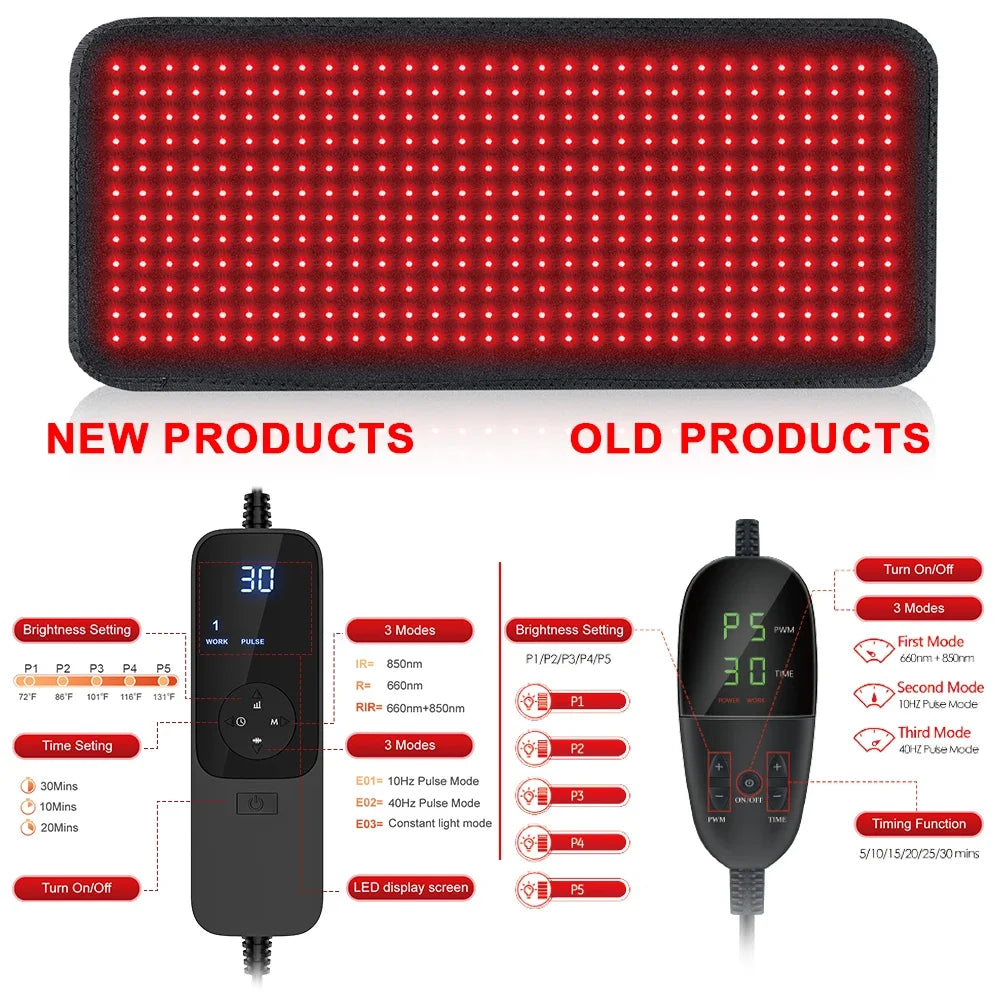 Red Light Therapy Heating Pad for Body Relief