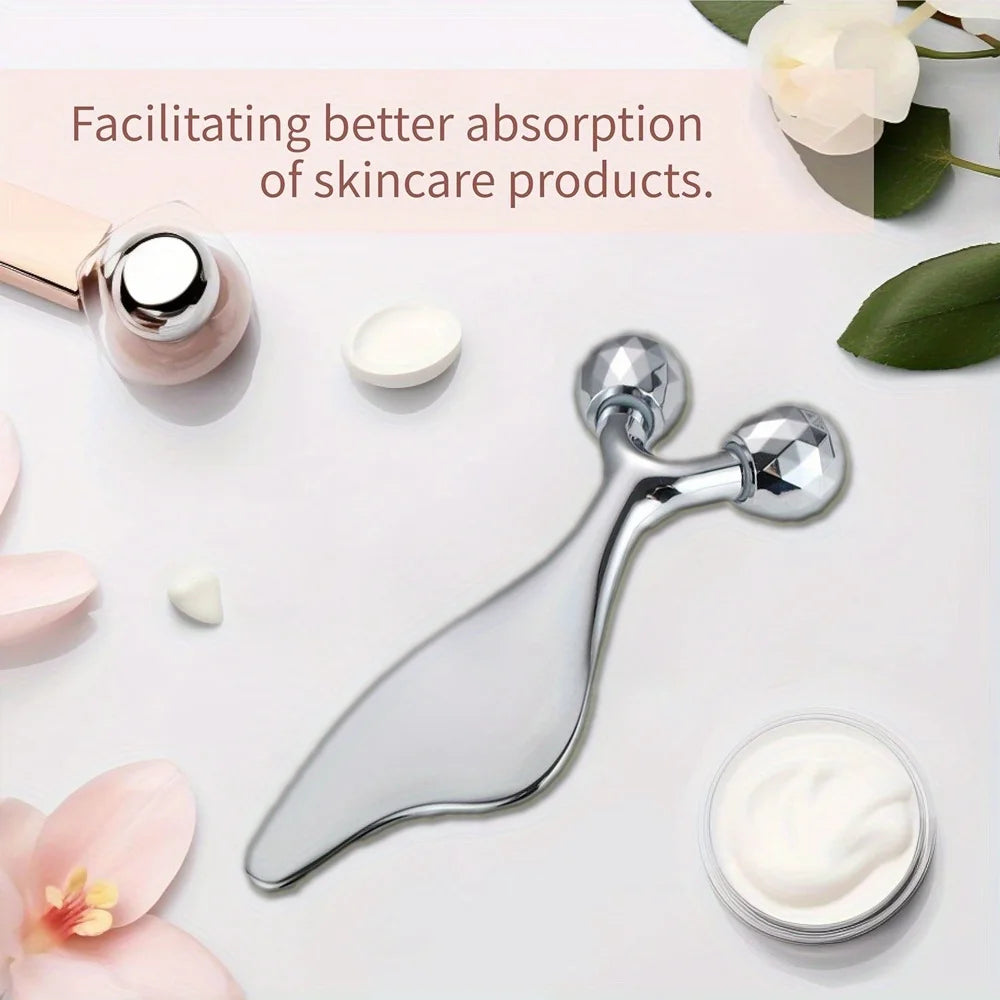 3D Facial Massager Gua Sha Cold Roller Tool