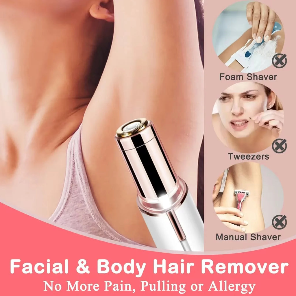 Electric Lipstick Facial Hair Remover Trimmer