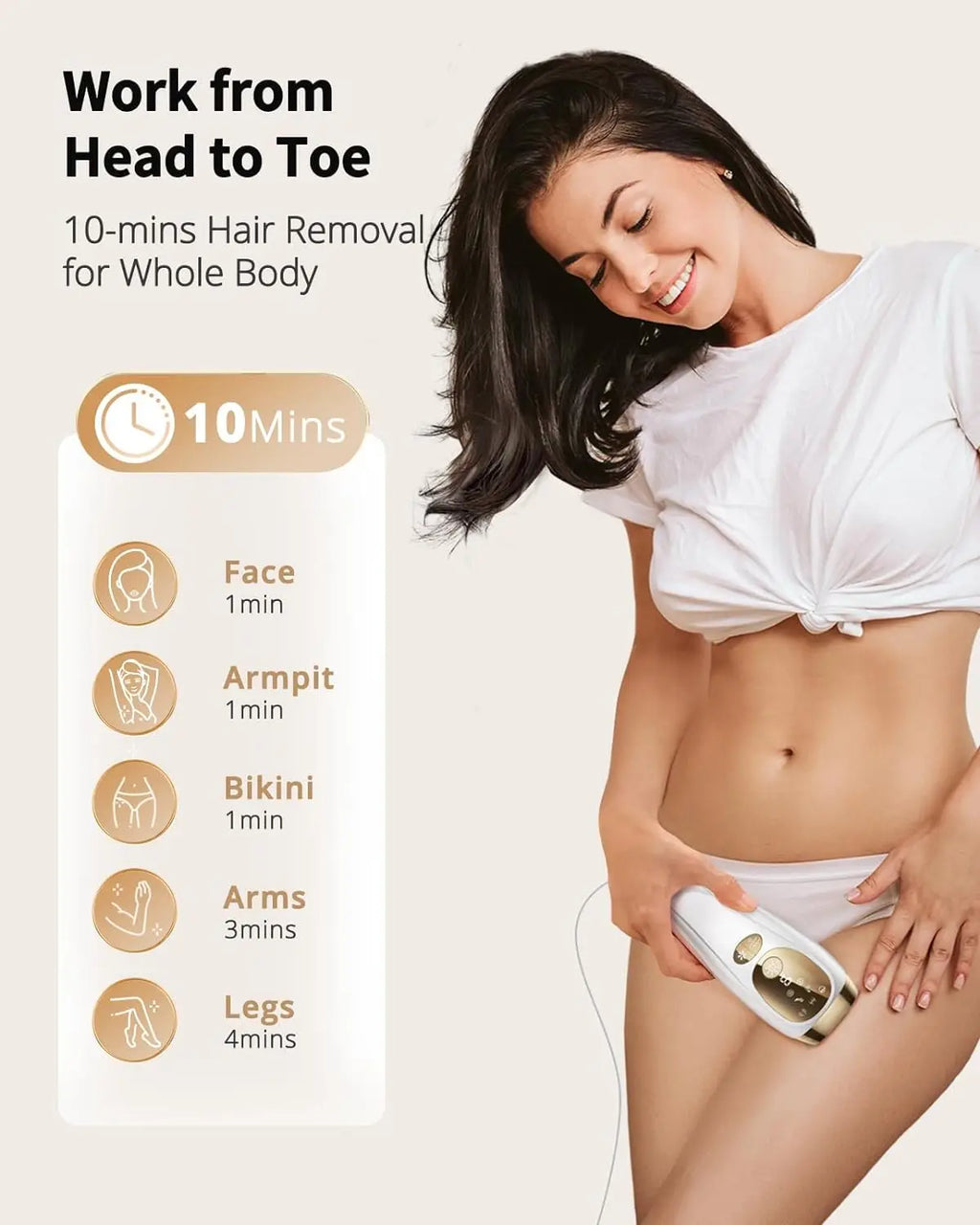 IPL Ice Cooling Laser Hair Removal Device