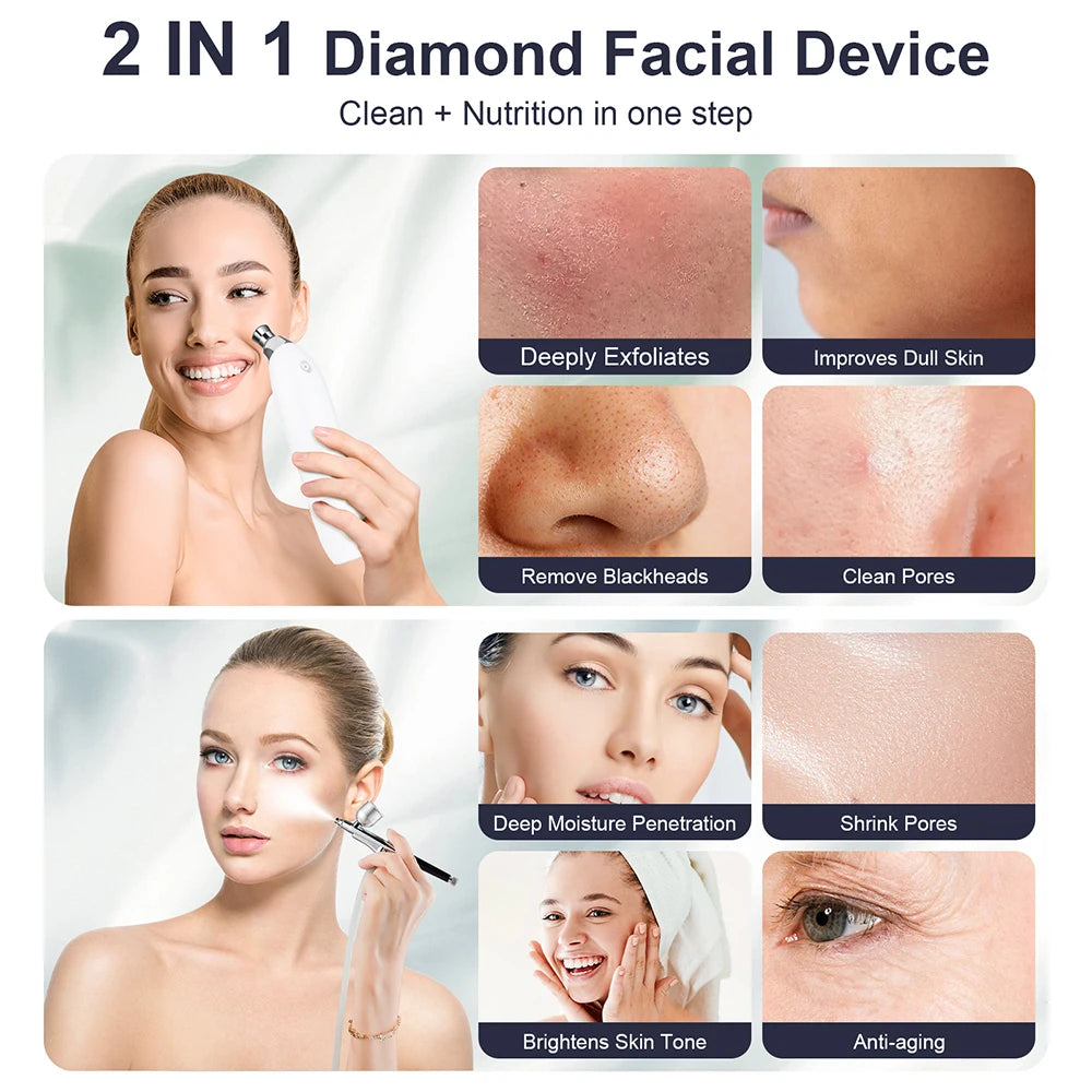 Diamond Microdermabrasion Facial Peeling Device