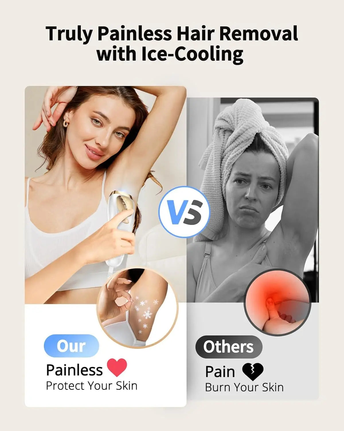 IPL Ice Cooling Laser Hair Removal Device