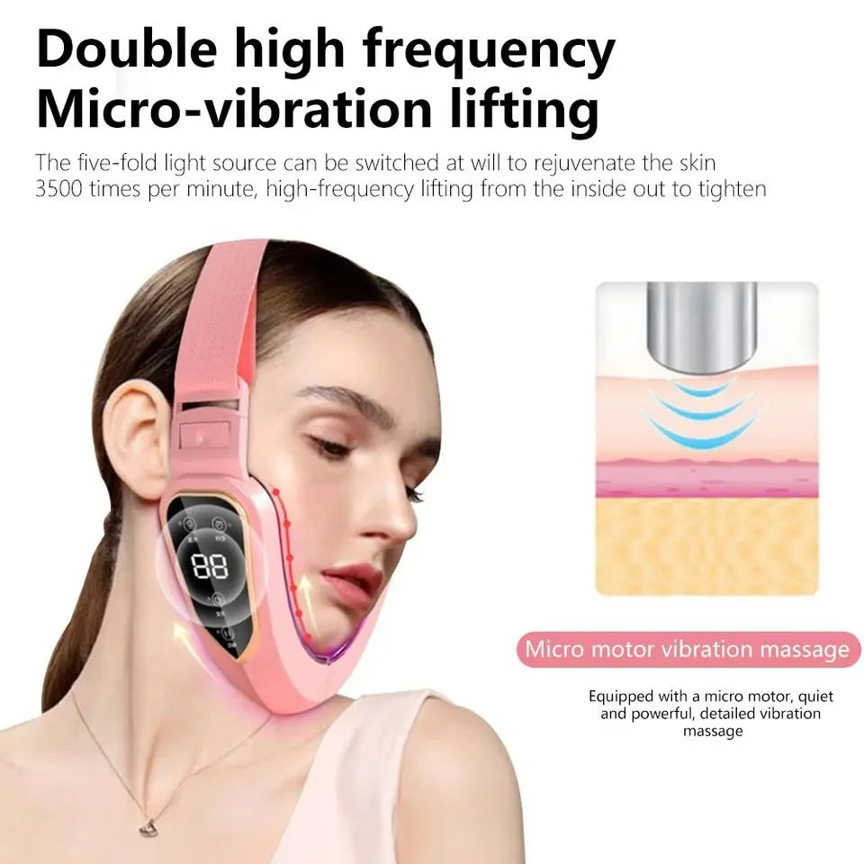 LED Facial Vibration Lifting Massager Device