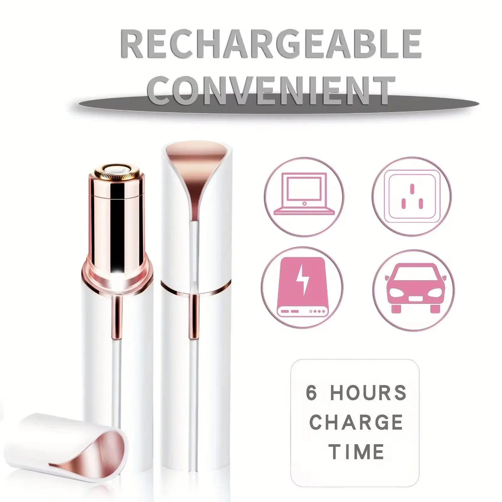 Electric Lipstick Facial Hair Remover Trimmer